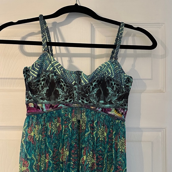 Maaji Other - Women's Teal Printed Sleeveless maxi dress  by Maaji